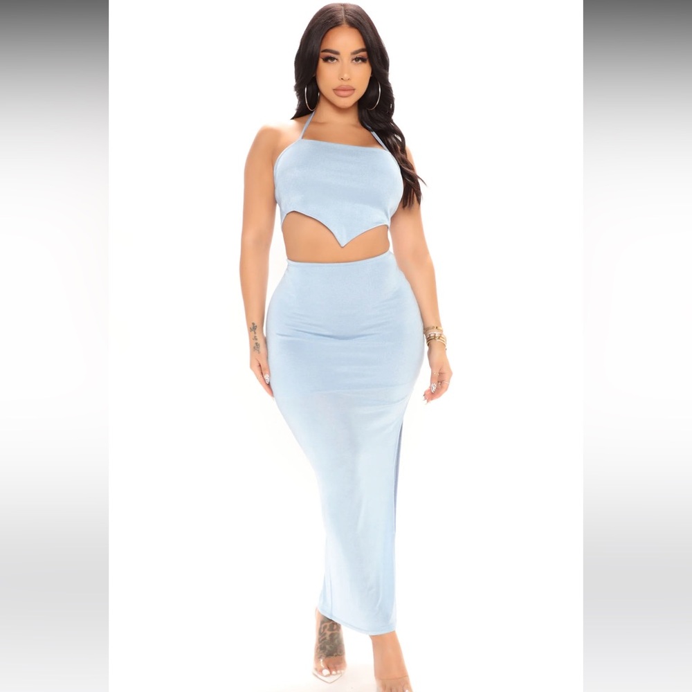 NWT Fashion Nova Long Skirt Set